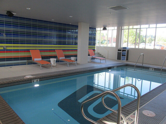 Aloft Hotel concrete pool